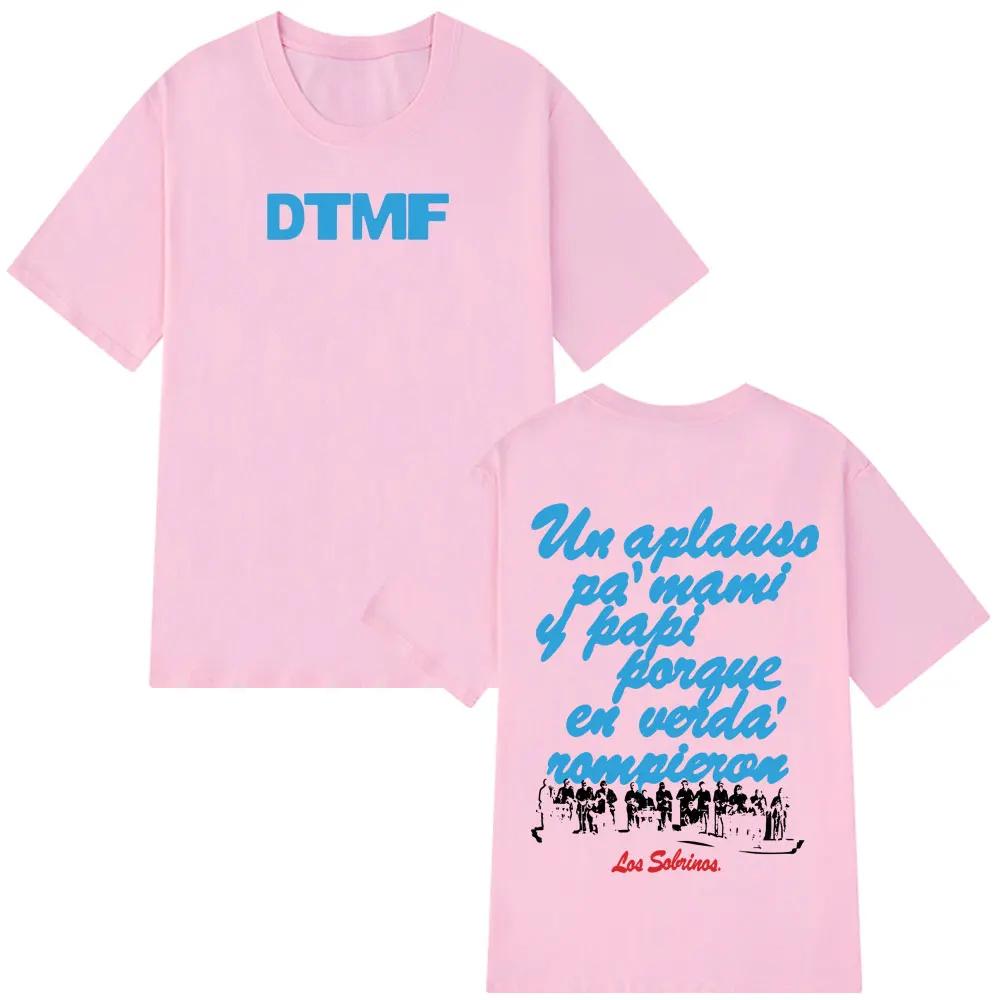 Piosenkarz Bad Bunny DTMF Album Trasa 2026 Graficzna Koszulka Męska Damska Moda Codzienne Koszulki Bawełna Wysokiej Jakości Koszulki Harajuku