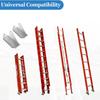 Shoe Kit 26-2 Extension Ladder Parts, Extension Ladder Feet Compatible With D1200 D1300 D1700 D1800 Series Ladders