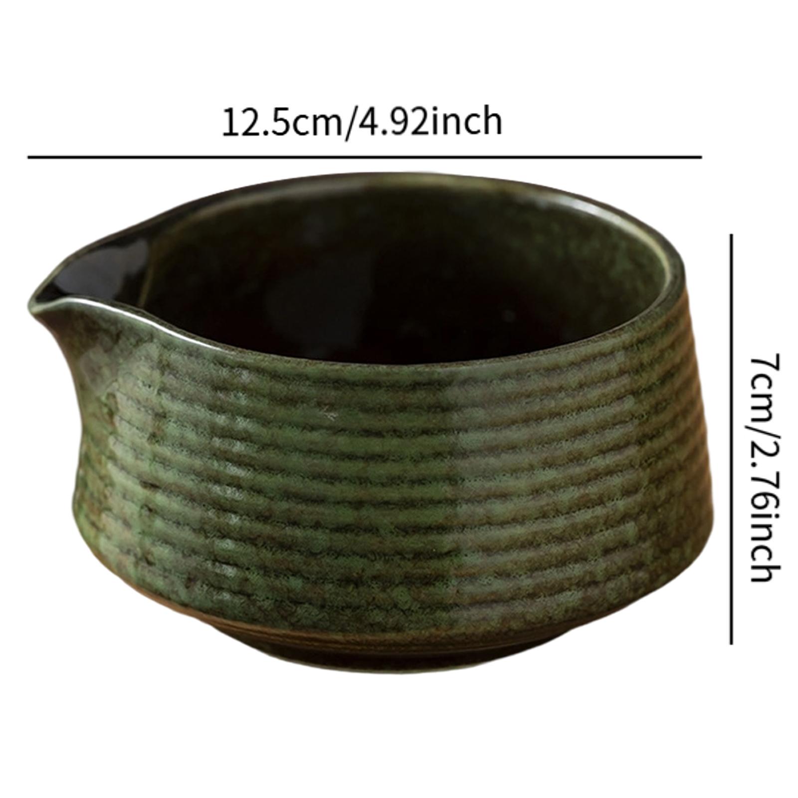 

500 мл Японская керамическая чаша для матча, чашка для приготовления зеленого чая, глазурованная чайная чашка, набор для чая кунг-фу, мастер-чашка, креативный винтажный домашний декор зелёный