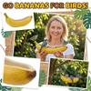 Banana Peel Bird Feeder Outdoor Decorative Resin Hanging Fruit Shaped Feeder for Garden Patio Backyard Wildlife Feeding