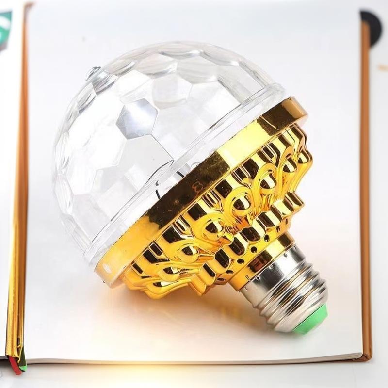 RGB Stage Magic Ball Light 360° Full Rotation Color Changing USB Plug for Bar Club DJ Show Anniversary Party Decor
