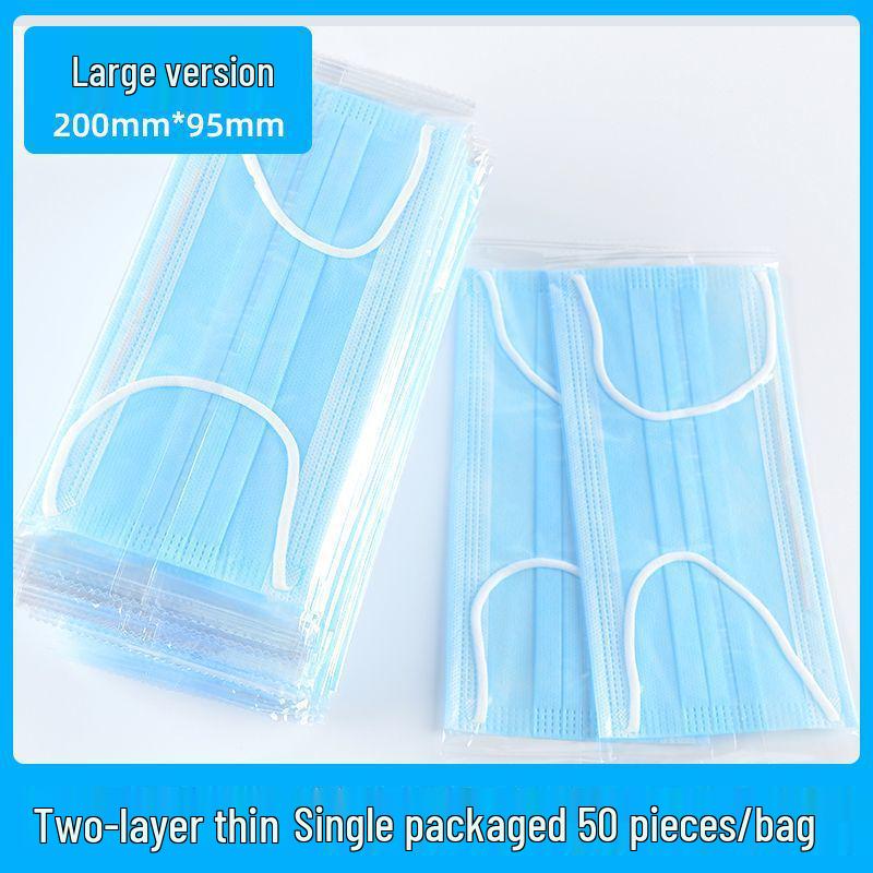 Ultra-dünne atmungsaktive Einwegmasken: Ein- oder dreilagig, Unisex, Einzeln verpackt, Erhältlich in Weiß oder Schwarz