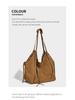 Women's 2025 Autumn Retro Korean Style Frosted Texture Shoulder Tote Bag