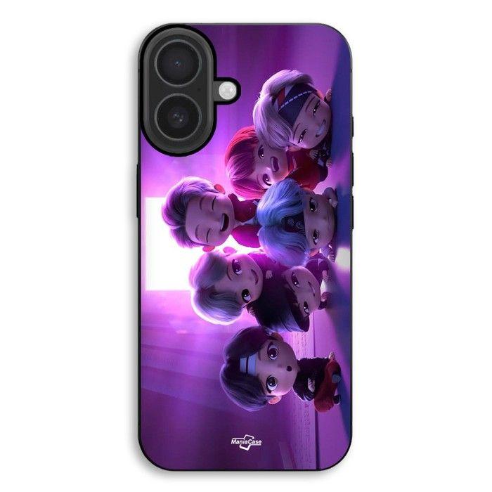 Coque de téléphone - MANIACASE - iPhone 17 - Silicone TPU - Souple - Noir - BTS Kpop
