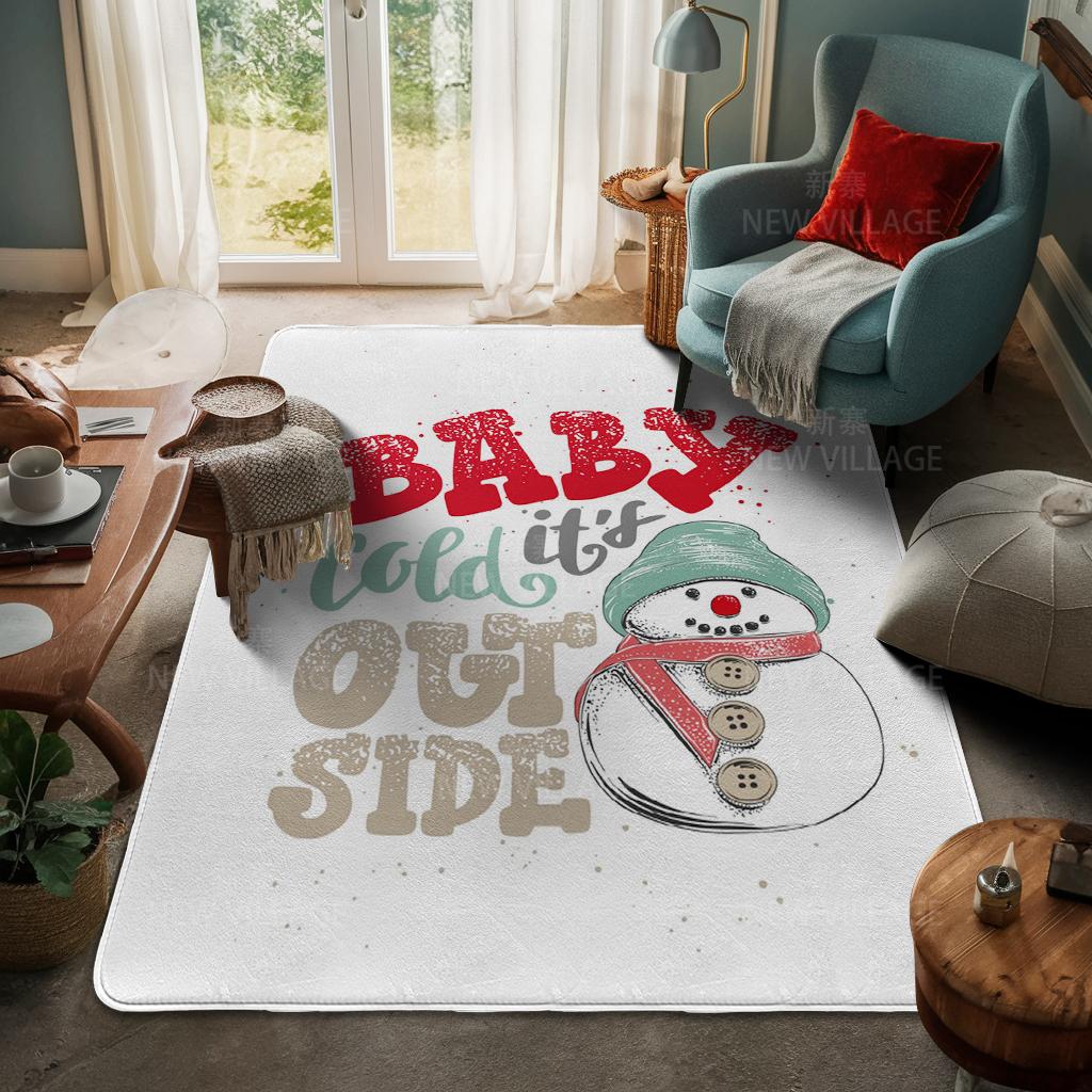 Koberec ke vchodu do domu Rohožka ke dveřím do domu Obývací pokoj Vana Koupelna Protiskluzové koberce s absorpcí vody vana Veselé Vánoce zima