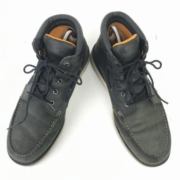 Timberland Leather Short Work Boots Men’s 27.0 Black Shoes(USED)