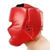 Full-Covered Thickened Leather Boxing Helmet Adult Karate Muay Thai Training Head Protector Gym Taekwondo Guard