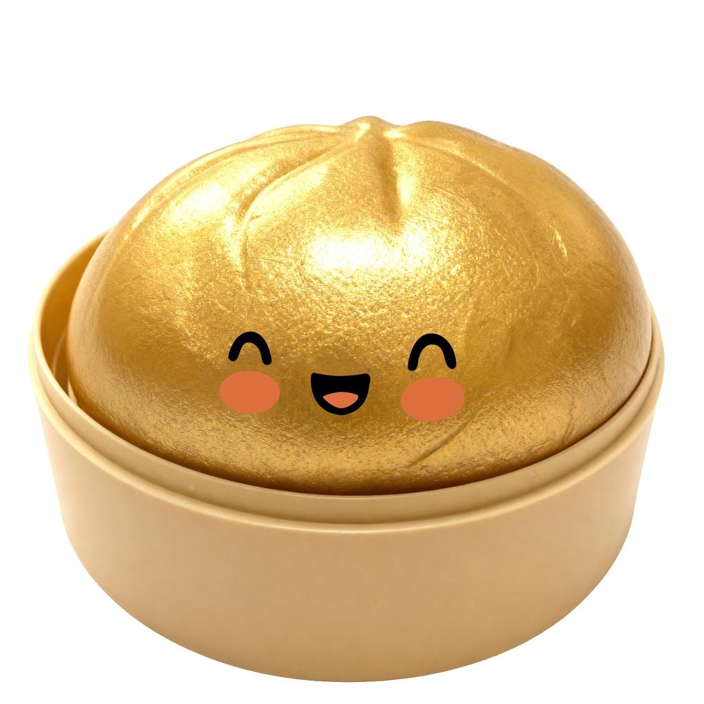 Fun Colorful Dumpling Squishies with Steamer Stress Relief Ornament Slow Rebound Squeeze Toy Fidget Stress Ball for ADHD Autism