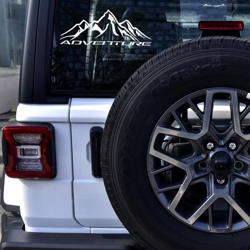 Mountain Adventurer Reflective Car Stickers Truck Automobile Decal Funny Vinyl Vehicle Decoration Motorbike Travel Cross-Country