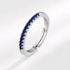 S925 Silver Rainbow Zircon Ring For Women Light Luxury Niche Colorful Band Fashion Jewelry Gift