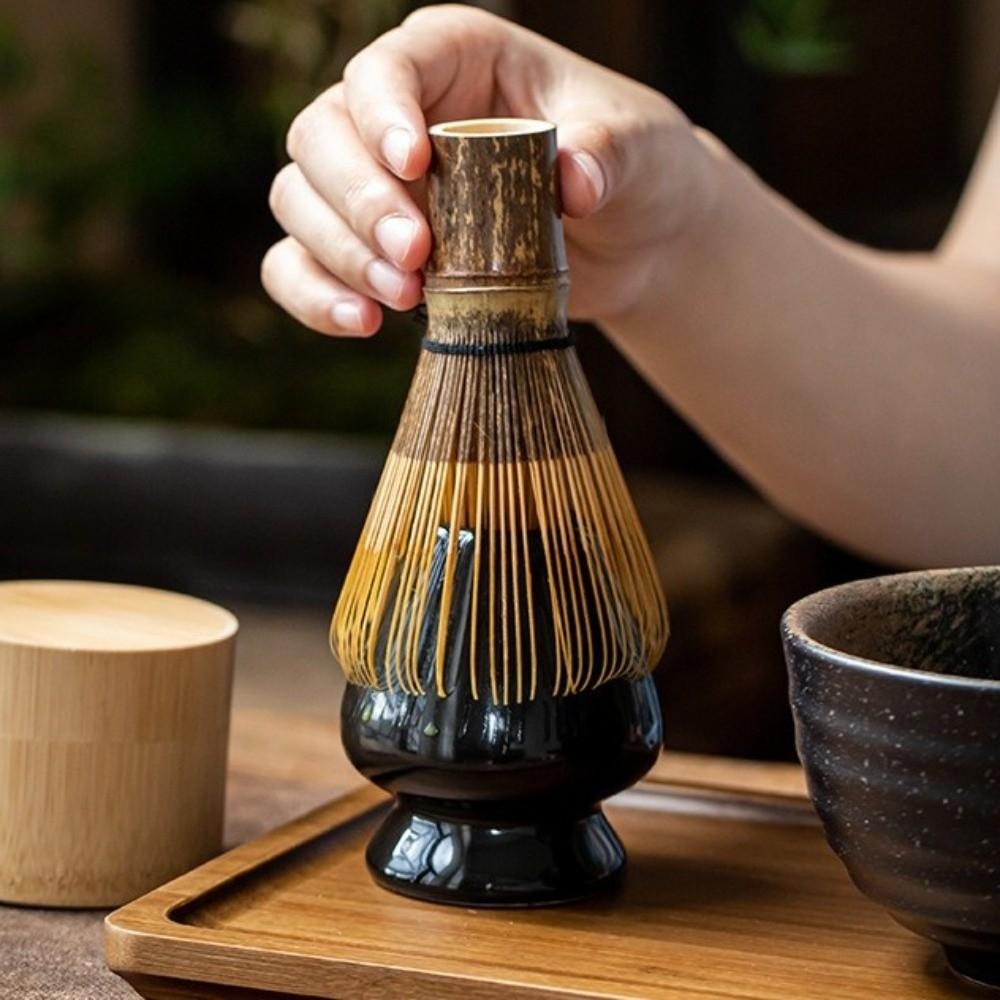 Bamboo Japanese Tea Set Multifunctional Matcha Brush Traditional Matcha Whisk for Tea Lovers