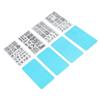 4pcs French Nail Art Stamping Plate Nail Stamping Image Plate Nail Printing Steel Plate with Transparent Films for Nail