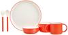 Tak KIDS DISH Gift Box Cutlery Standard Kids Dish Dishwasher Safe Tableware Set Orange/Tak (Orange) Children's JTN-1001-OR