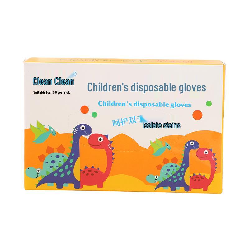 Children's Disposable Food-Grade PE Gloves for Crafts & Painting