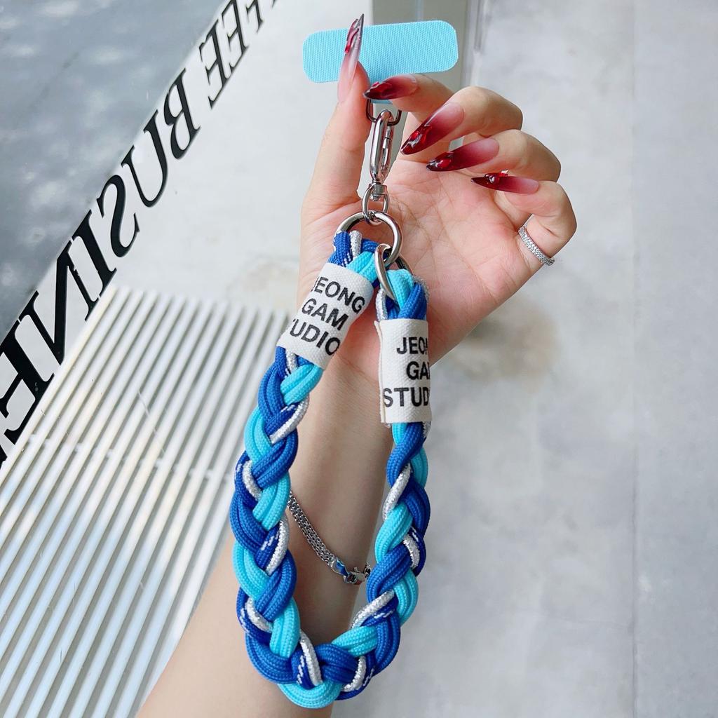 Trendy New Silver Thread Phone Chain - Short Hand Versatile Universal, Sturdy Anti-Lost/Anti-Theft/Anti-Snatch Card-Friendly