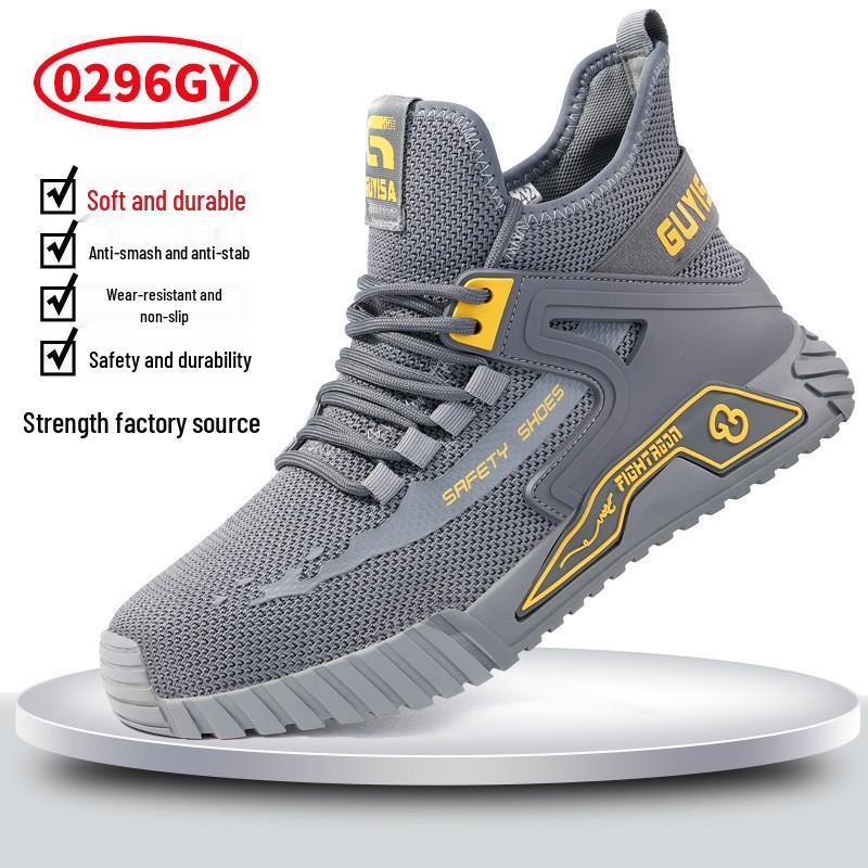 Men's Steel Toe Safety Shoes: Anti-Smash, Anti-Puncture, Wear-Resistant, All-Season Work Protection