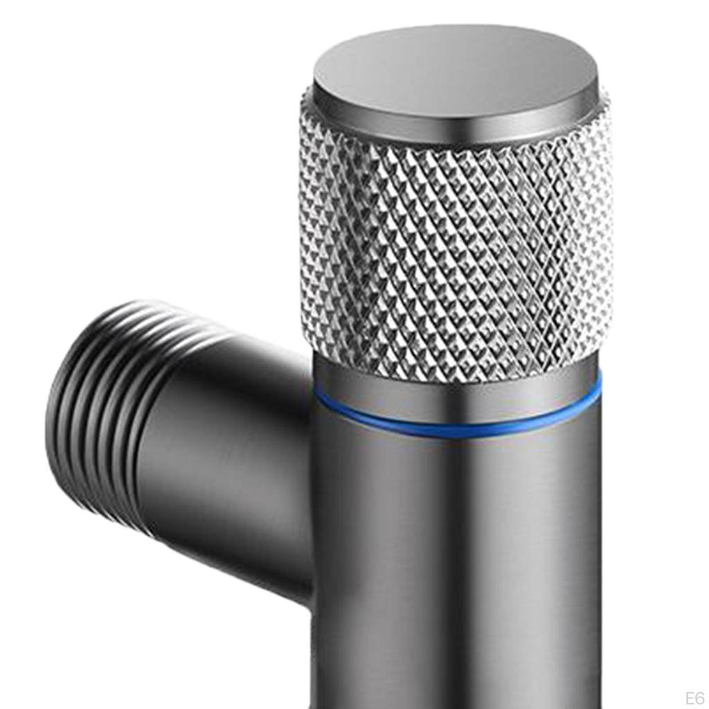 Mässings tvättmaskinskran Väggmonterad Reptålig Hållbar Kran Automatisk Vattenstoppsventil