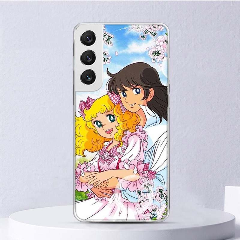 Candy 90s Anime Soft Case For Samsung Galaxy S25 S24 S23 S22 Ultra Phone Cover S20 FE S21 Plus S25 Edge + Funda Coque Galaxy S25