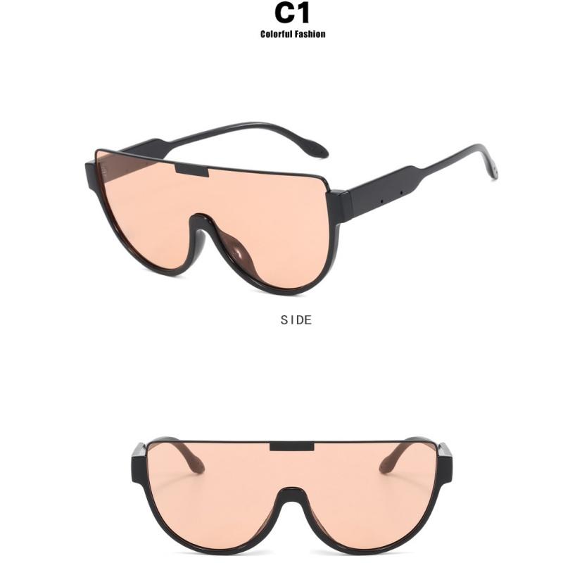 Women's Sunglasses, Large-frame One-piece Sunglasses, Men's and Women's Fashion Sunglasses.