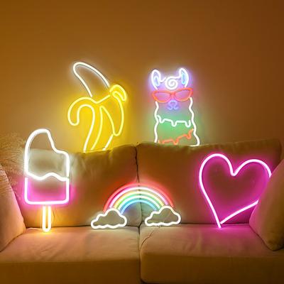 USB Powered Cute Logo Animal Neon Lights  Backplane for Bedroom Wedding,Birthday,Valentine's Day,Christmas Decoration Occasions