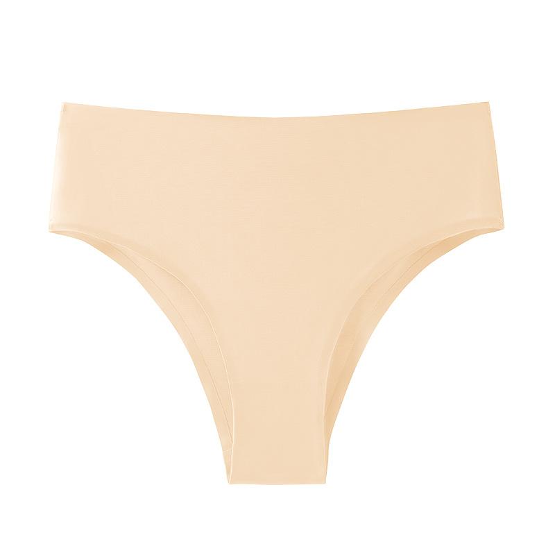 Ice Silk Underwear Quick Dry Panties Seamless Panties Fitness Breathable Mid-waist Briefs Women