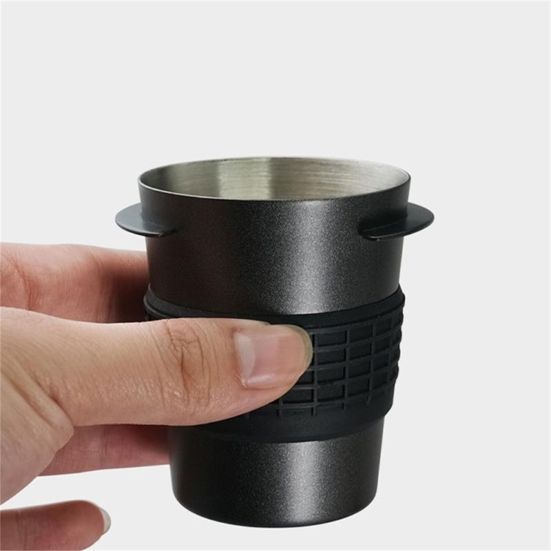 Espresso Dosing Cup Wear-Resistant Coffee Powder Filter Metal Coffee Dosing Cup Coffee Machine Accessories for Coffee