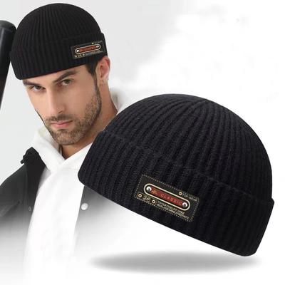 Hut Weiche Winter Warme Mützen Casual Kurzen Faden Hip Hop Hut Erwachsene Männer Weibliche Wolle Gestrickte Schädel Kappe Elastische unisex