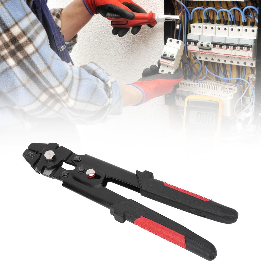 

Wire Rope Crimper Carbon Steel Hand Cable Crimping Plier 0.12.2mm Crimp Range