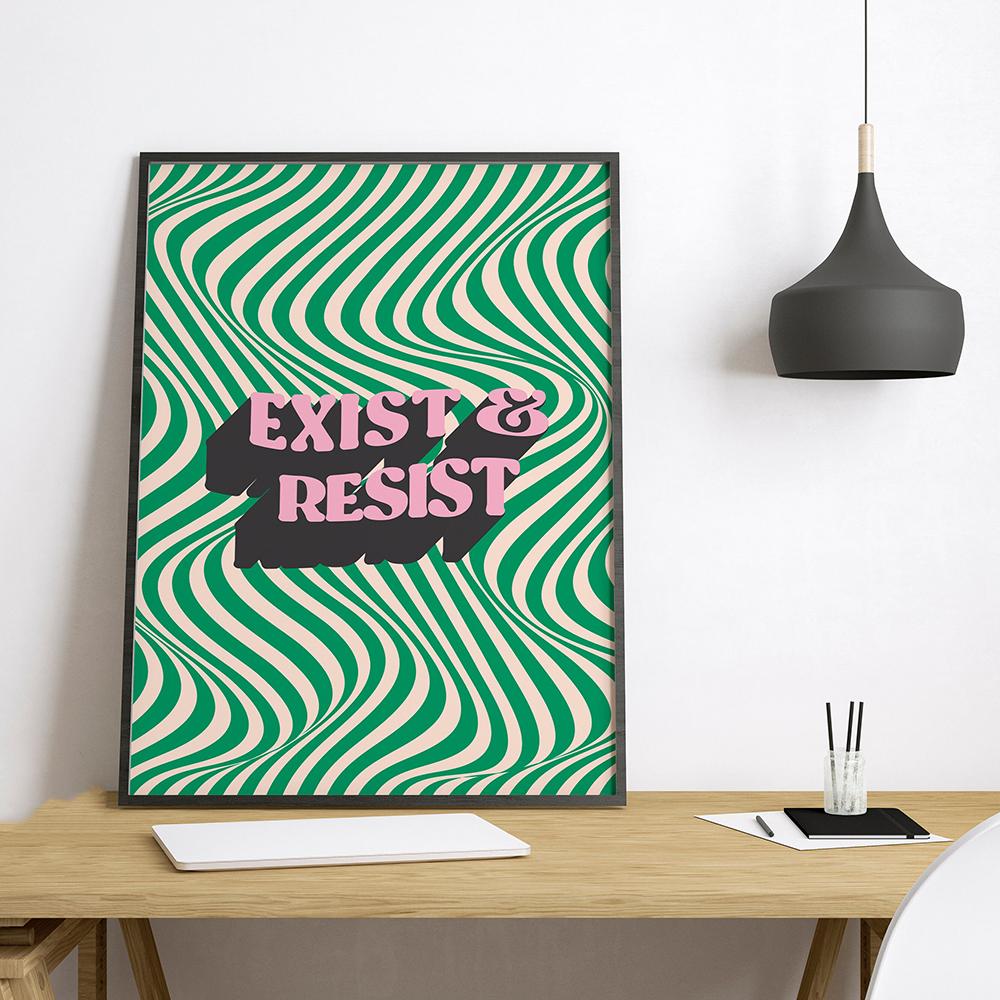 Feminist Wall Art Quote Poster Girl Gifts Bedroom Office Retro Mom I am A Rich Man Trendy Canvas Painting Room Home Decor Print