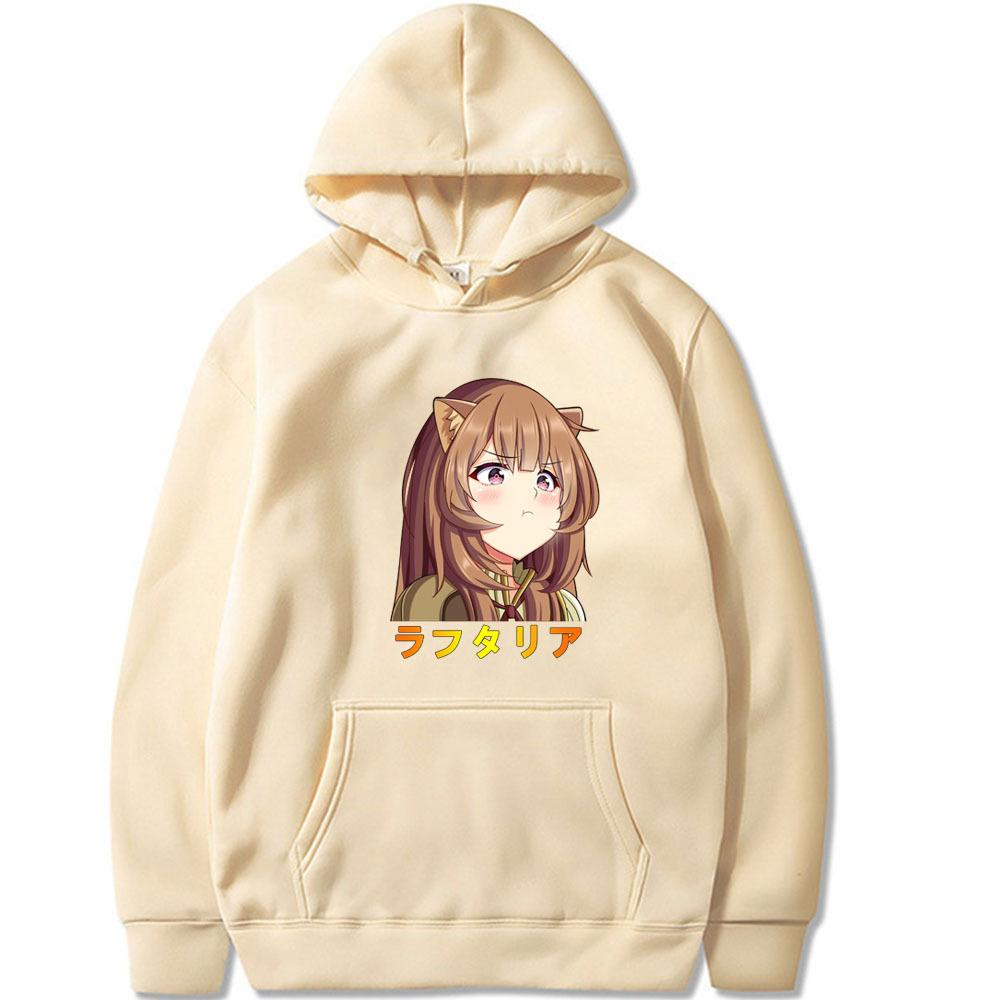 Japanese Animation The Rising of The Shield Hero Hoodies Boys Harajuku Girls Fancy Music Gift Loose Sweatshirt
