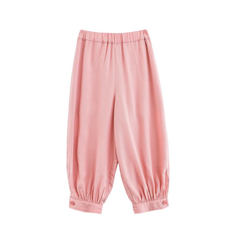 Youyou Girl s Summer Solid Cuffed Casual Pants 100 cm