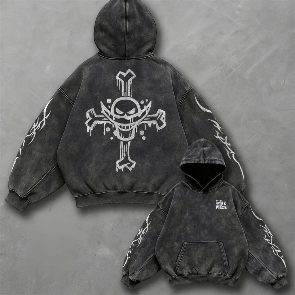 Autumn Anime Print Vintage Hoodie Men Women Pullover Sweatshirt Oversized Long Sleeve Top Harajuku Streetwear