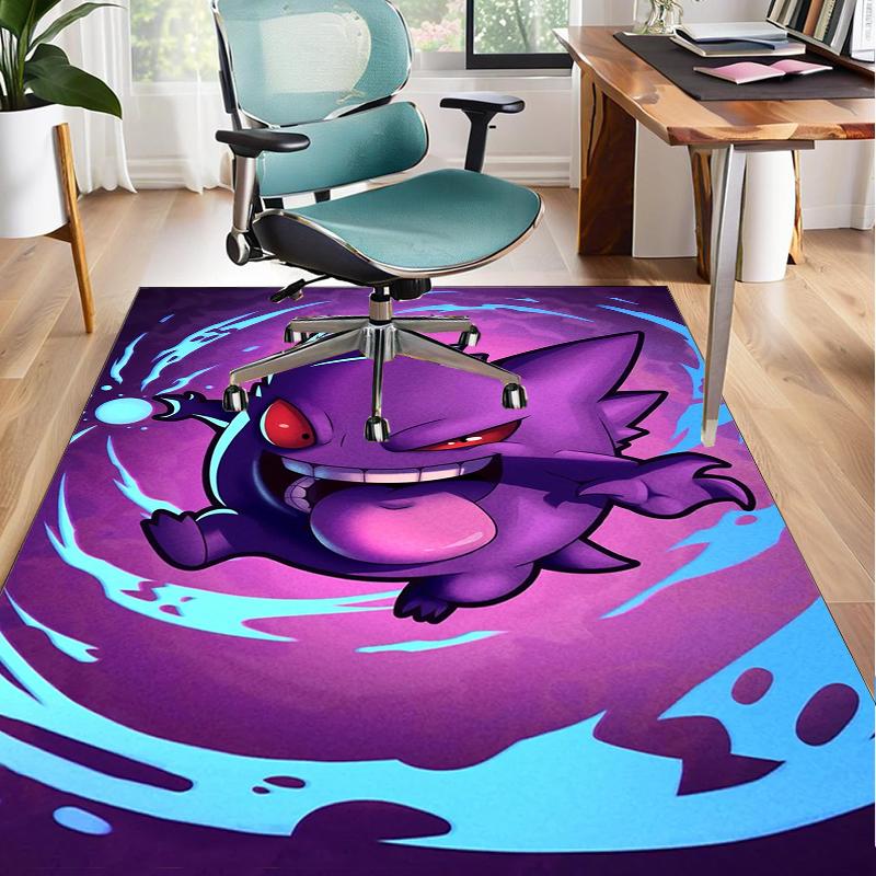 Gen-gar Neon Adventure Office Rug Chair Mat, Game Carpet, Suitable for Front Door, Bedroom, Living Room, Desk, Holiday Gift