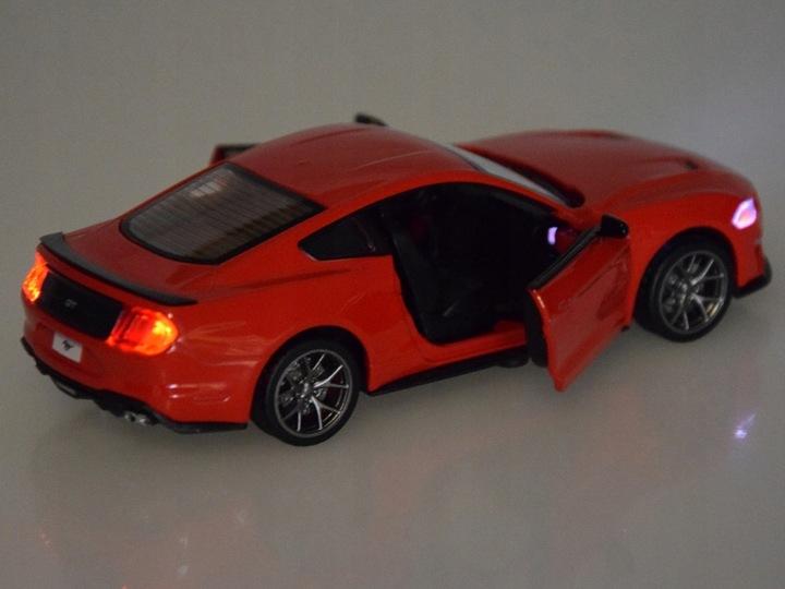 Auto Metalowe Model 2018 Ford Mustang Gt Skala 1:34 Światło Dźwięk Za4616