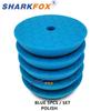 Sharkfox 5Pcs/Lot 3inches/80mmCar Polishing Pad Kit Set Self-Adhesive Buffing Waxing Sponge Wool Wheel Polishing Pad For Drill