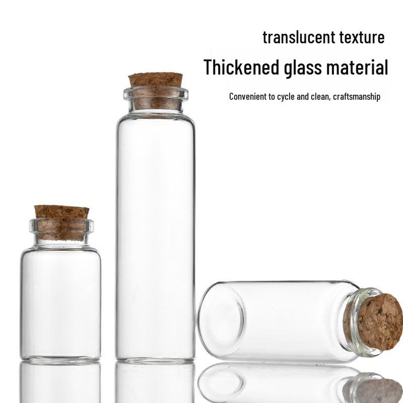 30mm Bayonet Cork Glass Wishing and Message Bottle for Agarwood Tea or Reagents