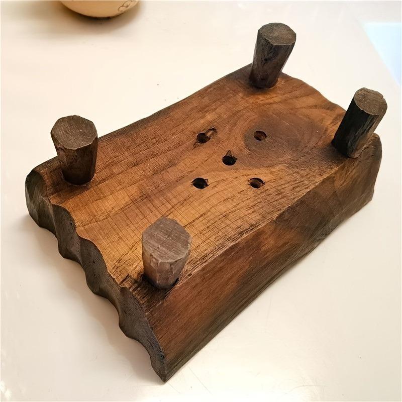 Wood Soap Holder Decorative Handmade Soap Stand for Bathroom Shower Kitchen Stylish Bathroom Decor Soap Dish