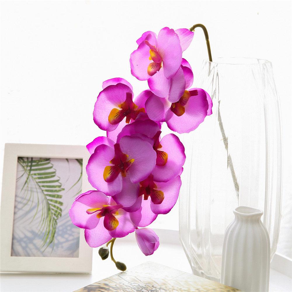 Artificial Flowers Butterfly Orchid Bouquet Fake Plants Phalaenopsis For Home Decor Garden Party Wedding Decoration Accessories