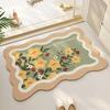 Ins Wind Floor Mat Bathroom Door Soft Diatom Mud Absorbent Mat Toilet Toilet Non-slip Foot Mat Bathroom Carpet