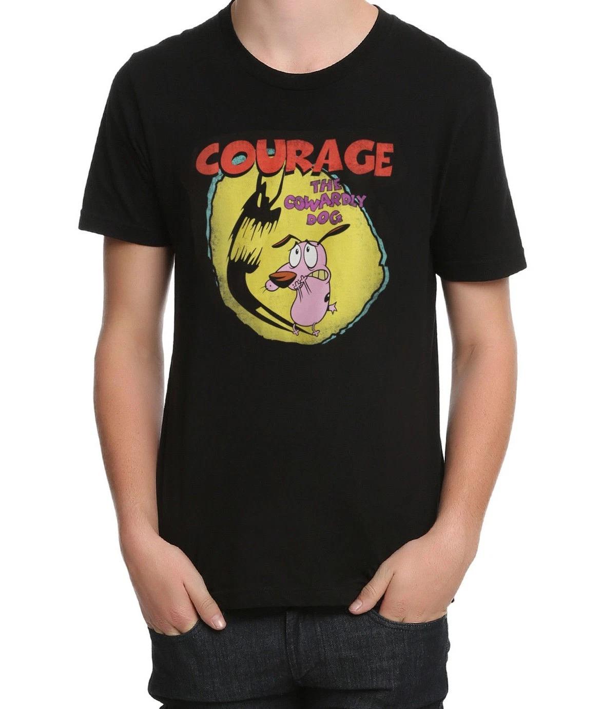 Cartoon Network COURAGE THE COWARDLY DOG SHADOW T-Shirt NWT Licensed & Official 4XL