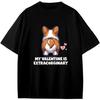 Mein Valentin ist Außergewöhnlich Lustiger Corgi Valentinstagsgeschenk für Hundeliebhaber Hundebesitzer Jungen Mädchen Teenager T-Shirt Anime Geschenk