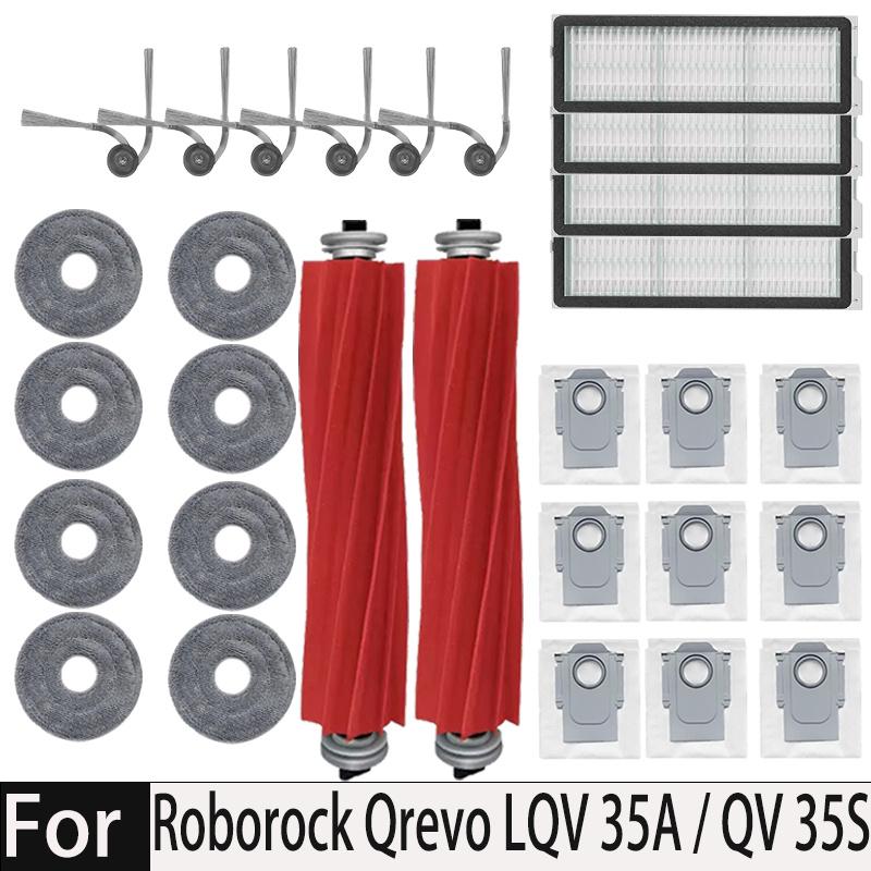 Für Roborock Qrevo L / QR 598QR 798 / QV 35A / Roboterstaubsauger Zubehör Haupt-Seitenbürste Hepa-Filter Mopptuch Staubbeutel