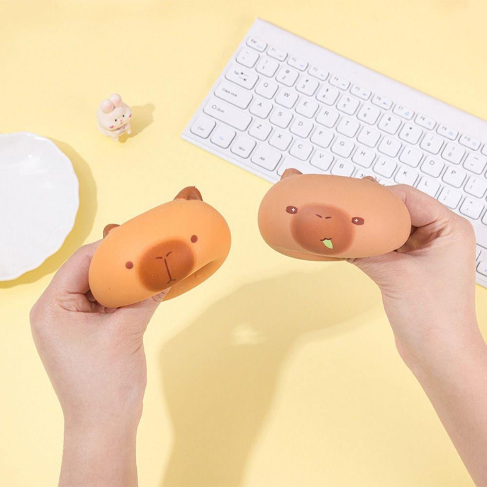 

TPR Capybara Slow Rebound Toy Squeeze Ball Mini Capybara Mochi Toy Baby Game