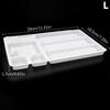 1Pcs Dental Disposable Instrument Tray Plastic Surgical Instrument Tray Box Segregated Placed Small And Large Dental Consumable