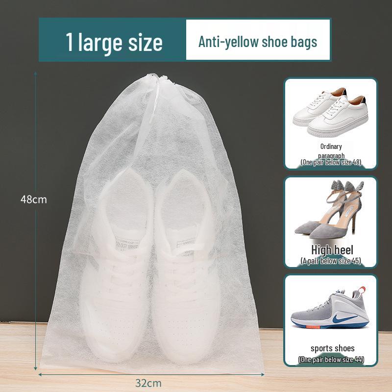Sun-Drying Anti-Yellow Non-Woven Shoe Covers: Sun-Proof, Moisture-Proof, Dust-Proof Drawstring Storage Bag