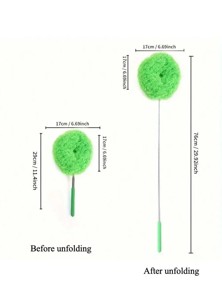 Fan Duster Extends  Long Handled Dust Locking Reusable And Cleaner Brush For Effortless Cleaning Multifunctional Cleaning Brush