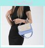 Fashionable Pu Material Medium Size Patchwork Crossbody Bag 2024 Summer Street Style Shoulder Bag