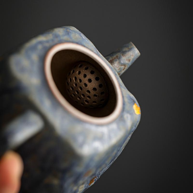 Retro Japanese Style Pot Teapot Kung Fu Coarse pottery Tea Making Device Tea Infuser Tea Kettle Chinese Small Teapot