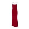 Solid Advanced Dating Sling Dress 2025 Summer New Gyaru Temperament Tight Backless Cross Long dress