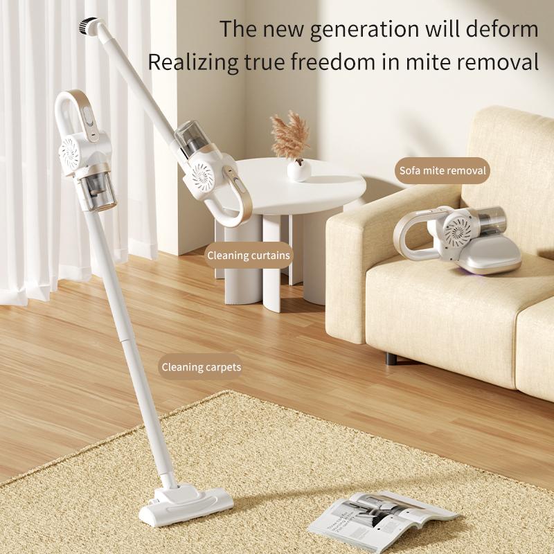 Kabelloser Handstaubsauger 5-in-1 Milbenentferner für Zuhause Bett Matratze Sofa Teppich Tiefenreinigungsroboter für Milben